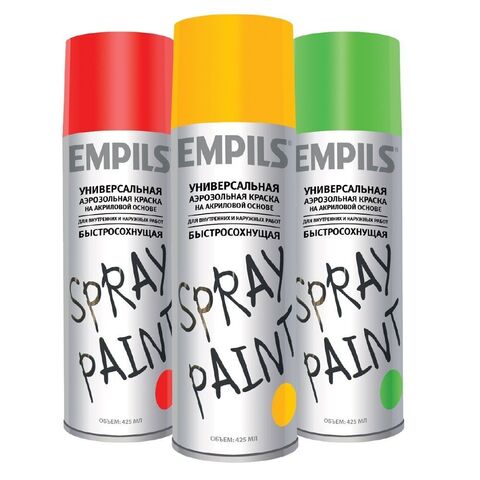 Краска аэрозольная на акриловой основе Empils Spray Paint / Эмпилс