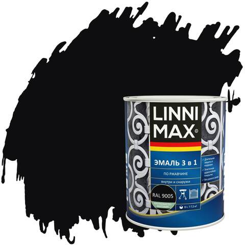 Эмаль по ржавчине 3 в 1 Linnimax / Линнимакс