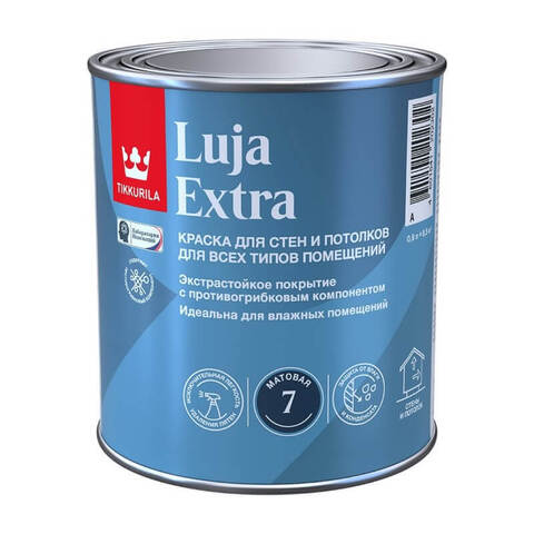 Краска противогрибковая для влажных помещений Tikkurila Luja Extra 7 / Тиккурила Луя Экстра 7