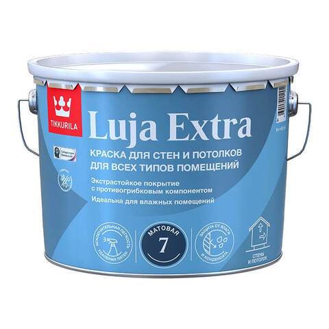 Краска противогрибковая для влажных помещений Tikkurila Luja Extra 7 / Тиккурила Луя Экстра 7