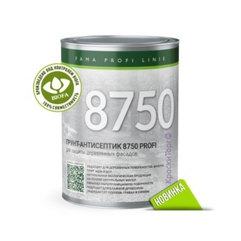 Грунт-антисептик для древесины Biofa 8750 Profi / Биофа