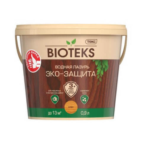 Водная лазурь для древесины Bioteks / Биотекс Эко-защита
