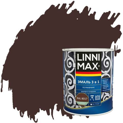 Эмаль по ржавчине 3 в 1 Linnimax / Линнимакс