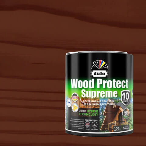 Декоративная высокопрочная пропитка по дереву Dufa Wood Protect Supreme / Дюфа Вуд Протект Суприм