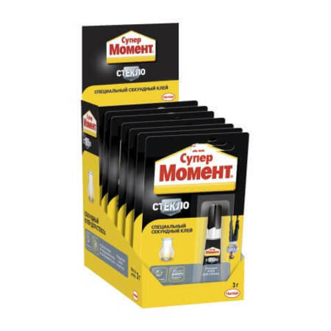 Клей секундный для стекла Супер Момент Стекло
