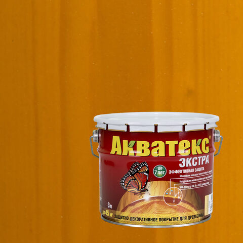 Защитно-декоративное покрытие для древесины Акватекс Экстра