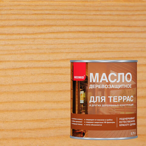 Масло деревозащитное для террас Neomid / Неомид