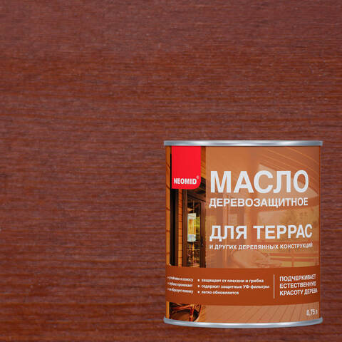 Масло деревозащитное для террас Neomid / Неомид