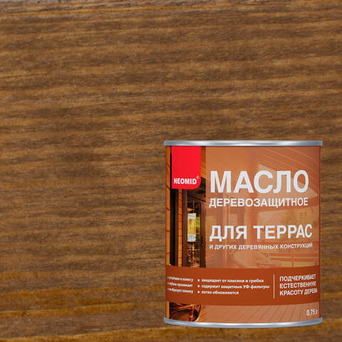 Масло деревозащитное для террас Neomid / Неомид