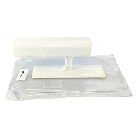 Кельма венецианская пластиковая трапециевидная мягкая прозрачная STMDecor D1159R / СТМДекор