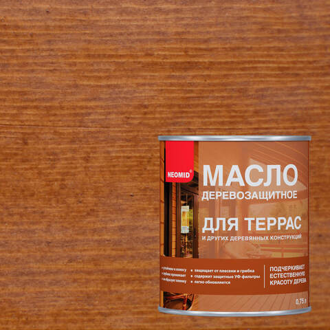 Масло деревозащитное для террас Neomid / Неомид