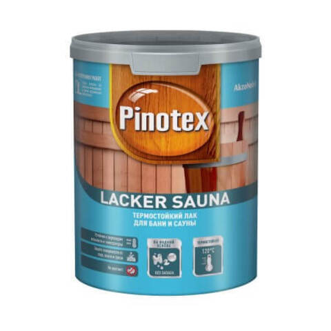 Лак термостойкий для бань и саун Pinotex Lacker Sauna / Пинотекс