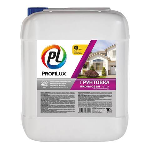 Грунт акриловый для наружных и внутренних работ ProfiLux PL-17A / Профилюкс