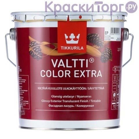 Лазурь фасадная для древесины Tikkurila Valtti Color Extra / Тиккурила Валтти Колор Экстра
