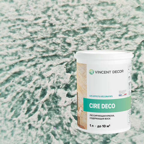 Краска декоративная лессирующая с воском Vincent Decor Cire Deco / Винсент Декор Сир Деко