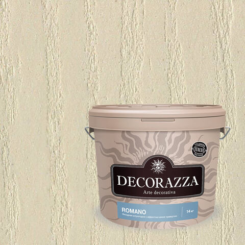 Декоративная штукатурка с эффектом камня травертина Decorazza Romano / Декорацца Романо