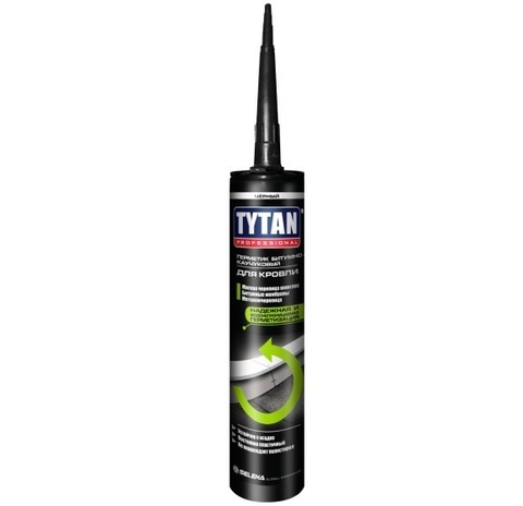 Герметик для кровли битумно-каучуковый черный Tytan Professional / Титан Профессионал