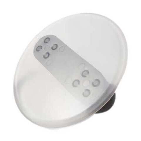 Мини-кельма круглая пластиковая белая STMDecor RSL33-1W / СТМДекор