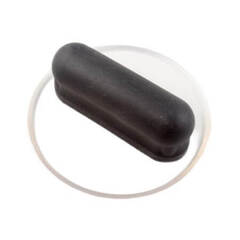 Мини-кельма круглая пластиковая белая STMDecor RSL33-1W / СТМДекор