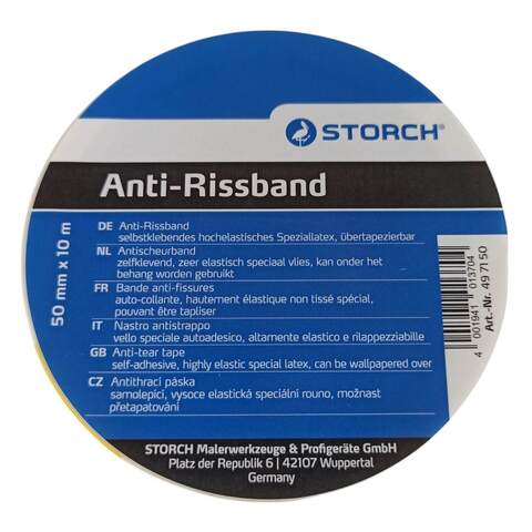 Ткань флисовая самоклеющаяся для стыков Storch Spezial Anti-Rissband / Шторх