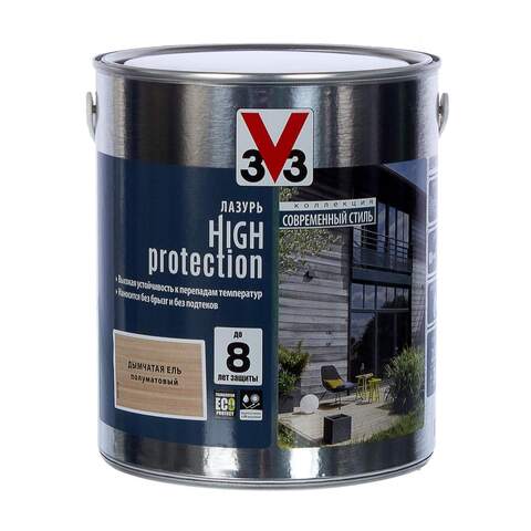 Лазурь для дерева на водной основе V33 High Protection