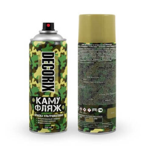 Краска акриловая ультраматовая с камуфляжным эффектом Decorix / Декорикс