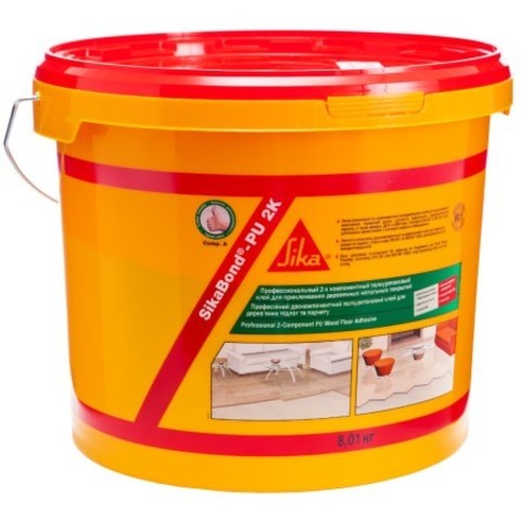 Клей паркетный двухкомпонентный Sika SikaBond PU 2K / Зика Зикабонд ПУ 2К