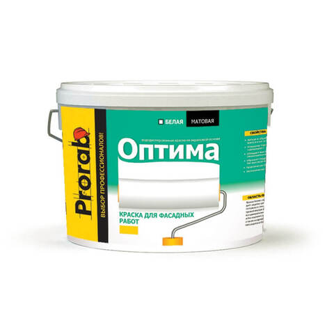 Краска для фасадных работ Prorab Оптима / Прораб