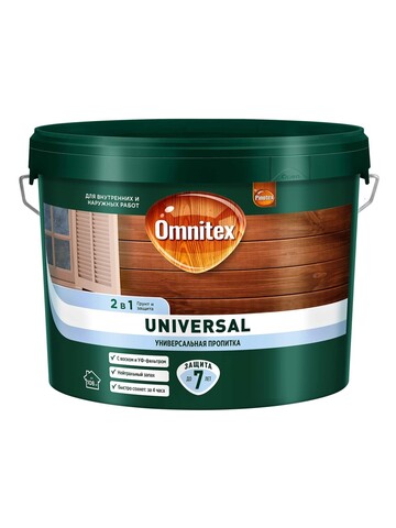 Пропитка 2в1 для древесины Omnitex Universal / Омнитекс Универсал