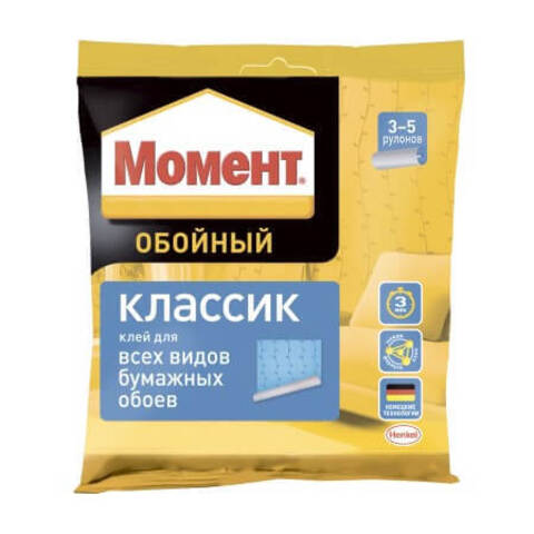 Клей для всех видов бумажных обоев Момент Классик
