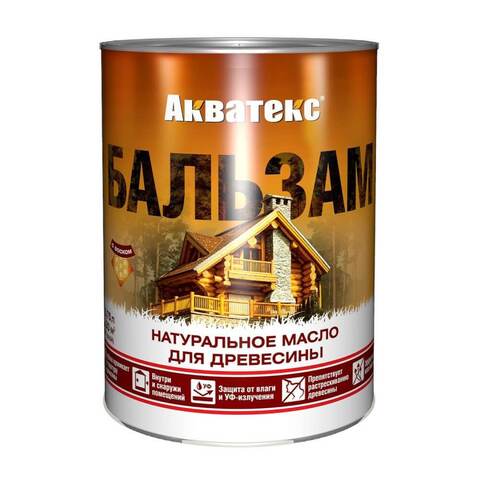 Масло натуральное для древесины Акватекс-Бальзам