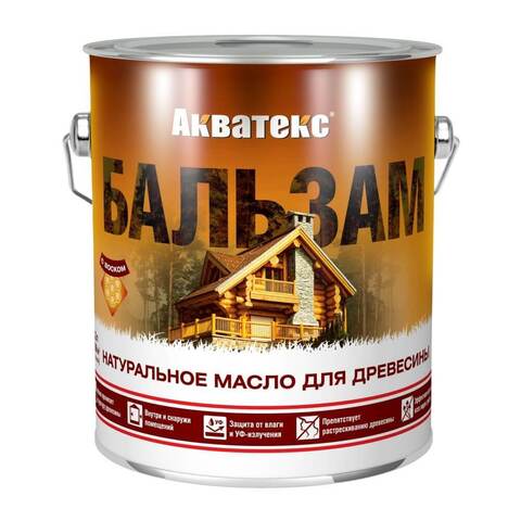 Масло натуральное для древесины Акватекс-Бальзам