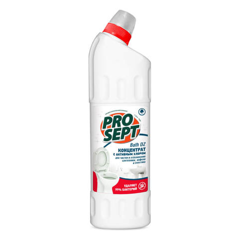 Средство с хлором для уборки и дезинфекции санитарных комнат Prosept Bath DZ / Просепт
