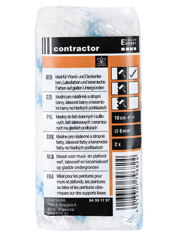 Валик Contractor LoTex 8430 полиамид 12мм / Контрактор ЛоТекс