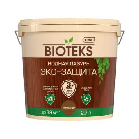 Водная лазурь для древесины Bioteks / Биотекс Эко-защита