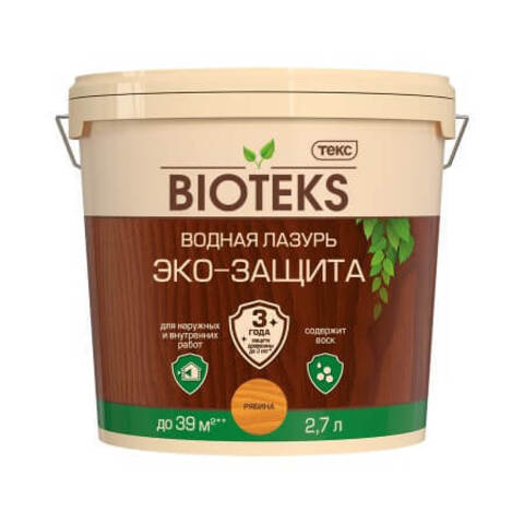 Водная лазурь для древесины Bioteks / Биотекс Эко-защита