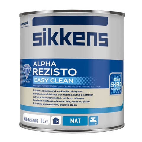 Краска износостойкая интерьерная Sikkens Alpha Rezisto Easy Clean / Сиккенс Альфа Резисто Изи Клин
