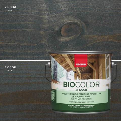 Пропитка защитная для древесины Neomid Bio Color Classic / Неомид Био Колор Классик