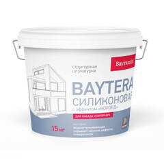 Штукатурка декоративная силиконовая короед Bayramix Baytera / Байрамикс Байтера
