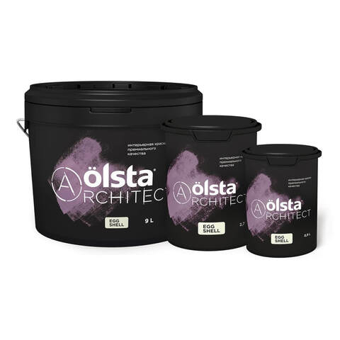 Краска интерьерная полуматовая Olsta Architect Egg Shell / Ольста Архитект
