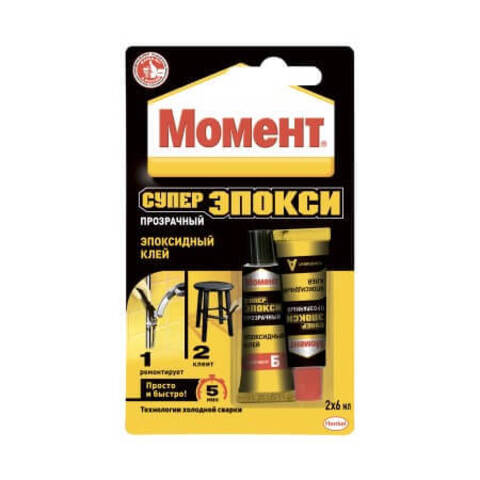 Клей эпоксидный двухкомпонентный Момент Супер Эпокси шоу бокс