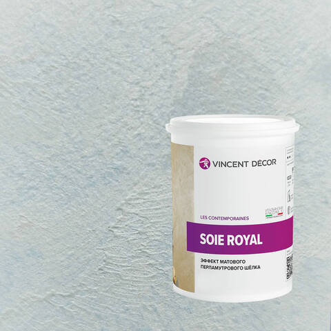 Декоративная штукатурка с эффектом матового шелка Vincent Decor Soie Royal / Винсент Декор Роял