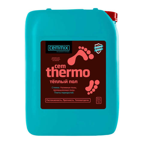 Добавка пластифицирующая и упрочняющая для заливки теплых полов Cemmix CemThermo / Цеммикс ЦемТермо