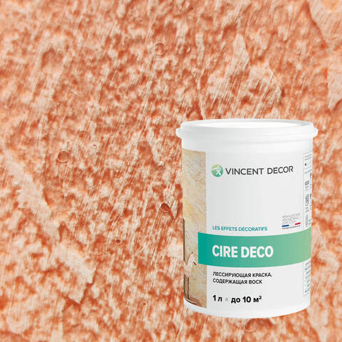 Краска декоративная лессирующая с воском Vincent Decor Cire Deco / Винсент Декор Сир Деко
