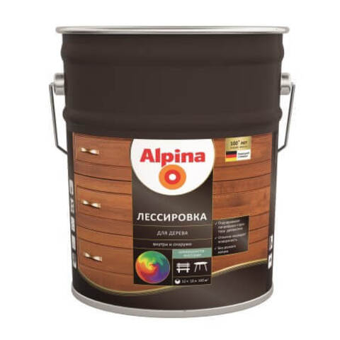 Лазурь лессирующая для дерева Alpina / Альпина