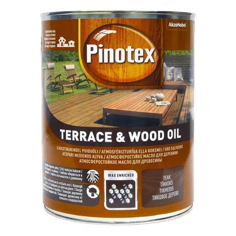 Масло для террас и садовой мебели Pinotex Wood&Terrace Oil / Пинотекс Вуд Террас Ойл