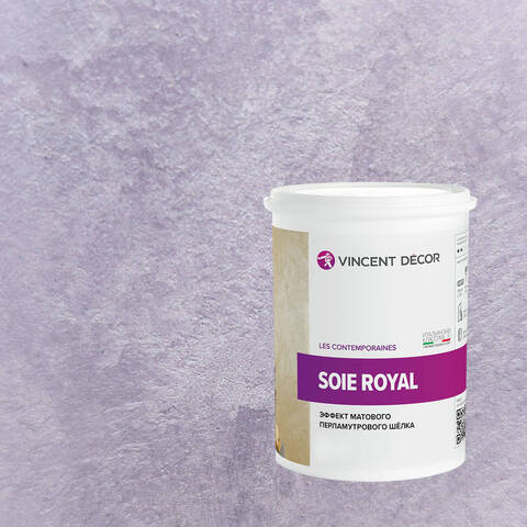 Декоративная штукатурка с эффектом матового шелка Vincent Decor Soie Royal / Винсент Декор Роял