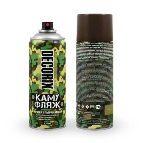 Краска акриловая ультраматовая с камуфляжным эффектом Decorix / Декорикс