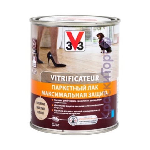 Лак для паркета Максимальная защита V33 матовый / В33