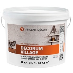 Декоративная структурная штукатурка с эффектом мазанки Vincent Decor Decorum Village / Винсент Декор